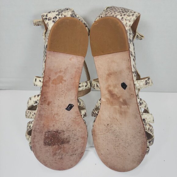 Coye Nokes Newyork  Brown/Grey /women strappy  Open toe Sandal, Size 37 - Picture 4 of 13